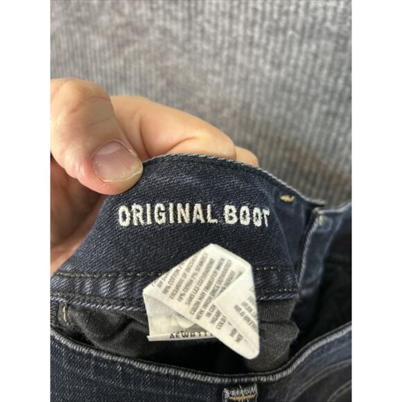 American Eagle Womens Original Boot Cut Jeans Size 4 Blue Dark Wash Y2K Western - Picture 11 of 12